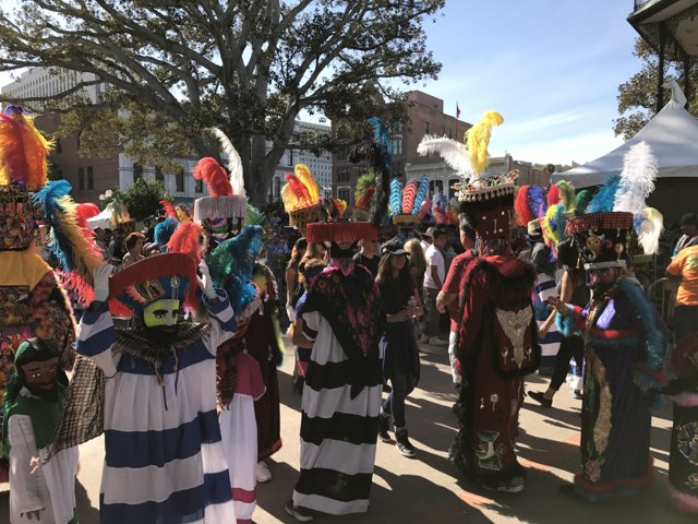 Colorful Costumes at El Pueblo Parade