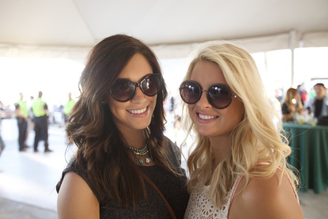 Two Women Flaunt their Sunglasses at Coachella