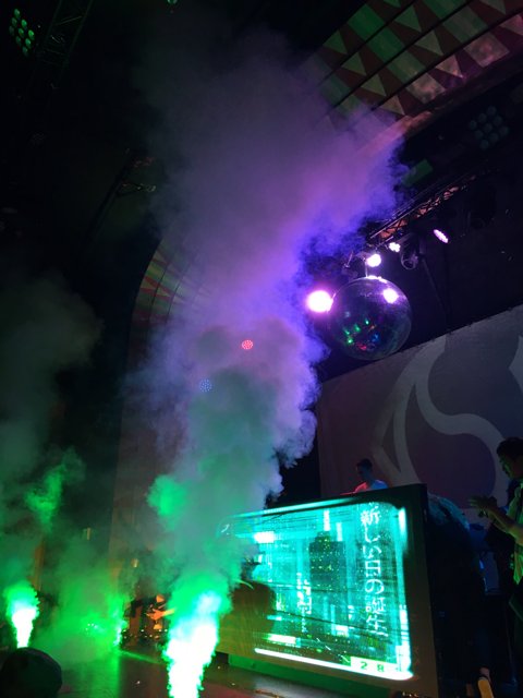 Smoky Spotlight on the Stage