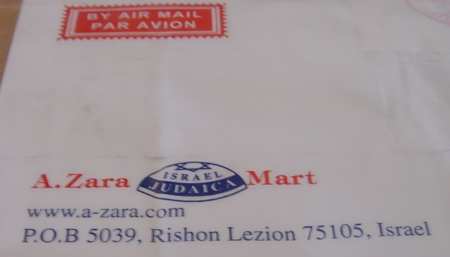 Zara Mart Airmailed Document