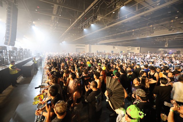 Massive Indoor Festival Crowd at Wobbleland 2026