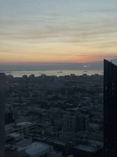 Twilight over the San Francisco skyline