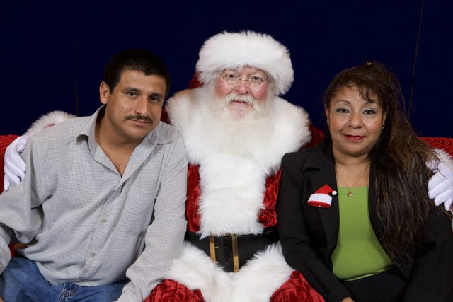 A Festive Trio with Santa at APC Xmas Party
