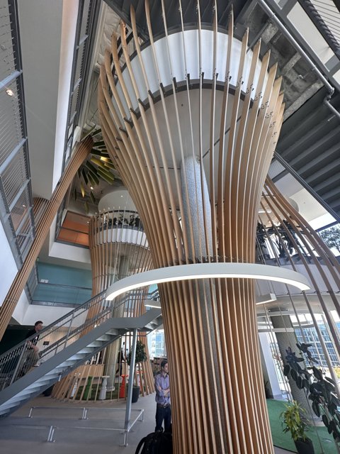 Elegant Spiral Staircase in Sunnyvale Office Building