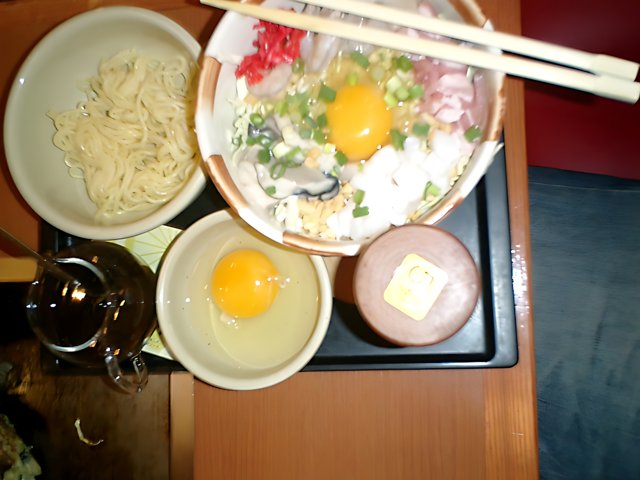 A delicious bowl of ramen on a traditional Japanese tray