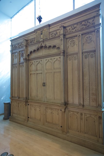 The Grand Wooden Sideboard with a Window
