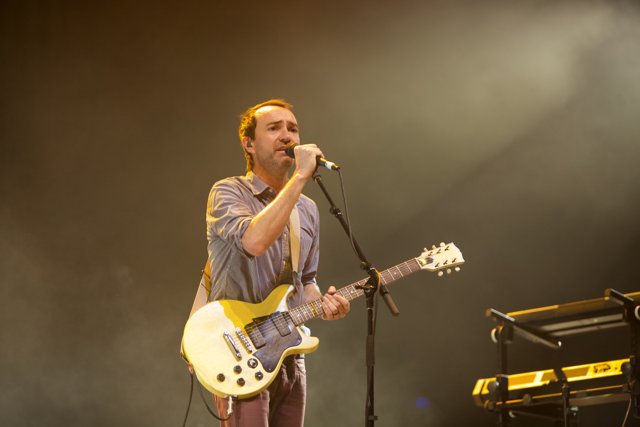 James Mercer rocks the stage with his guitar
