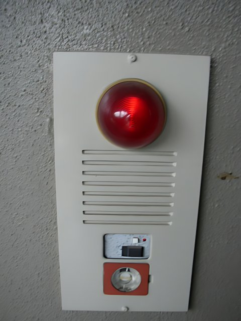 Wall-Mounted Switch with Red Light