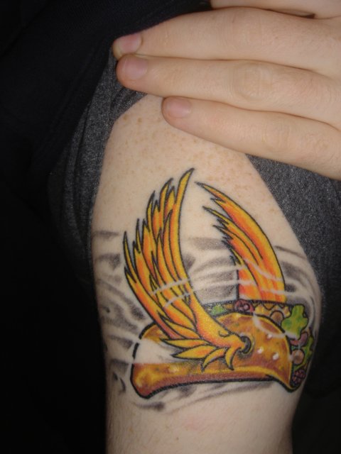 Taco with Wings Tattoo