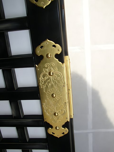 Golden Door Handle at Kyoto City Hall