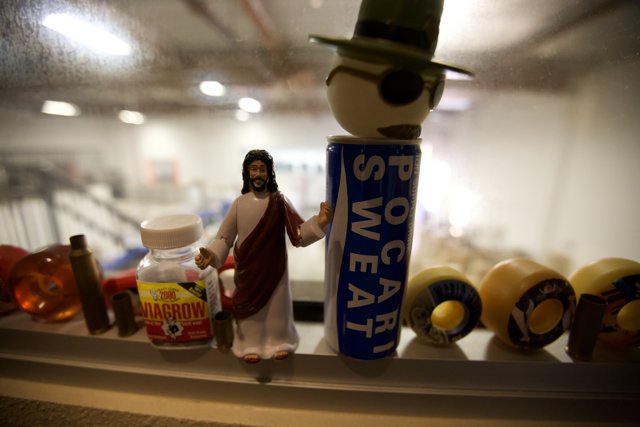 Jesus Figurine on the Shelf