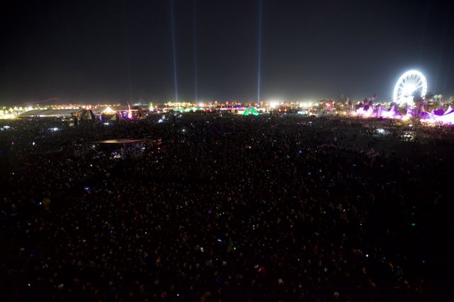 Illuminated Metropolis at the Night Festival