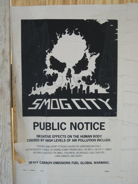 Smog City Public Notice Announcement