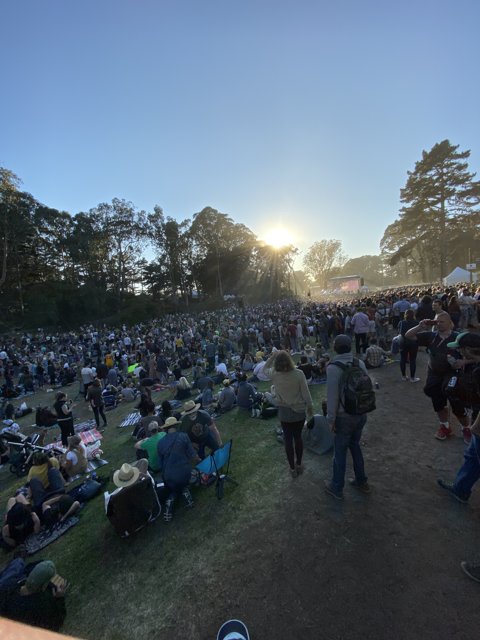 Crowd Jamming at Outdoor Concert in Golden Gate Park