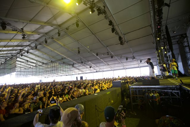 Massive Crowd Engulfing Coachella Tent