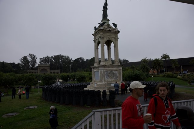 Cultural Congregation at Golden Gate Park Monument