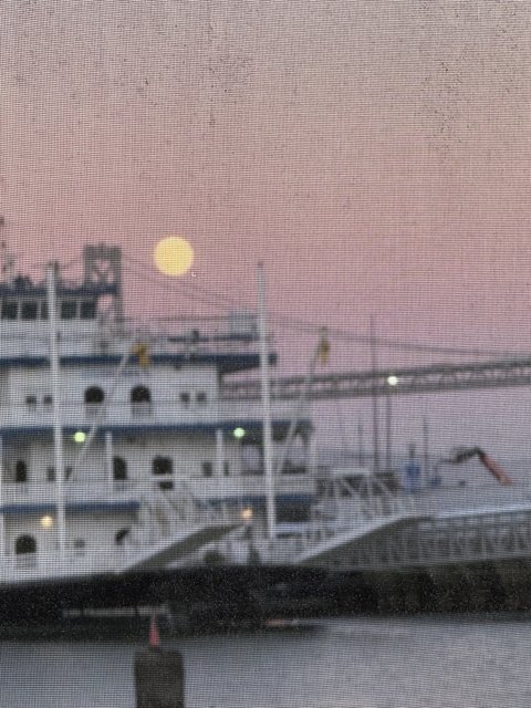 Moonlit Majesty at the Dock