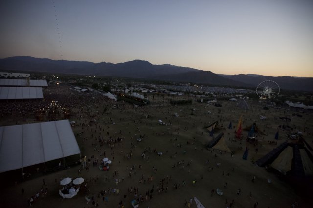 Sunset Crowd at Coachella Festival