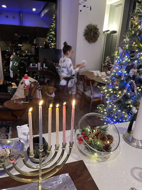Celebrating Hanukkah with Family