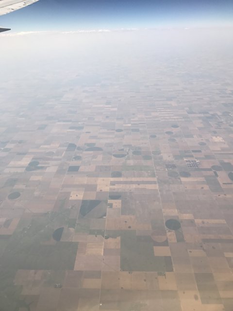 Aerial View of Farmland at Pike and San Isabel National Forests