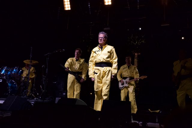 Yellow Suited Man Rocks the Coachella Stage