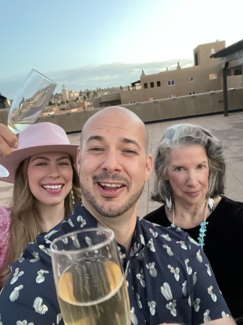 Three friends toast to life in Santa Fe