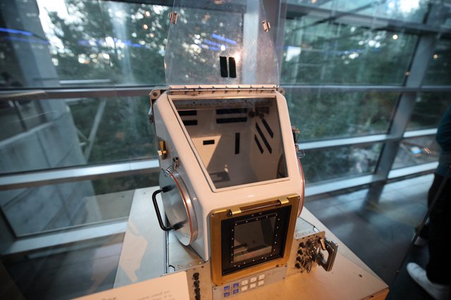 Exposed Space Station Module Display at Science Center