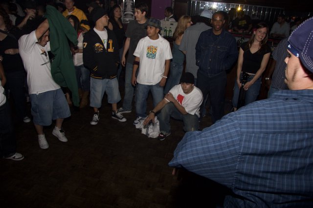 Hip-Hop Cipher Circle at Late Night Club Event