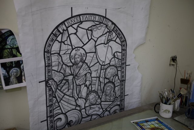 Stained Glass Splendor in the Art Studio