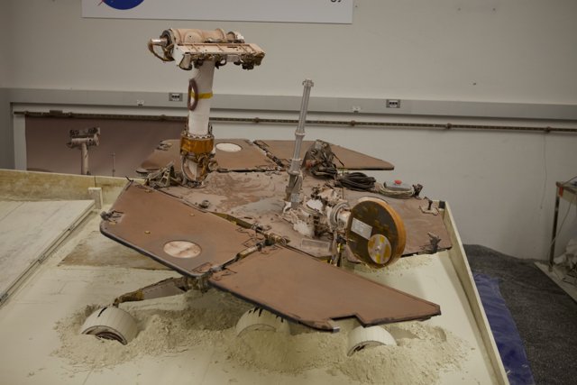 JPL Unstuck Mars Rover on Display
