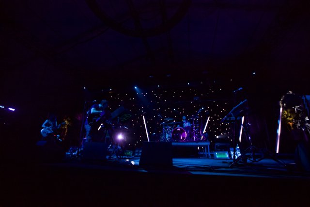 Blue-Lit Performance at Coachella 2012
