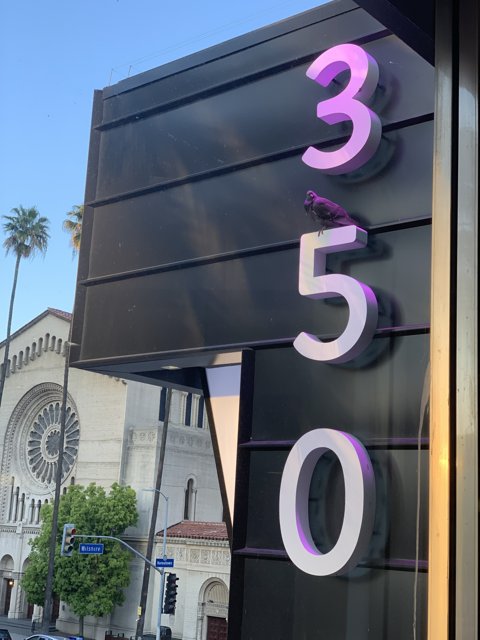 The 350 Theater Sign in Los Angeles
