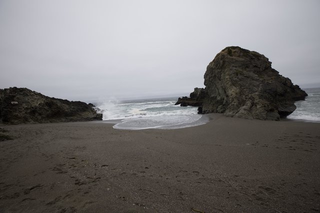 Misty Cove Between Ancient Sea Rocks California