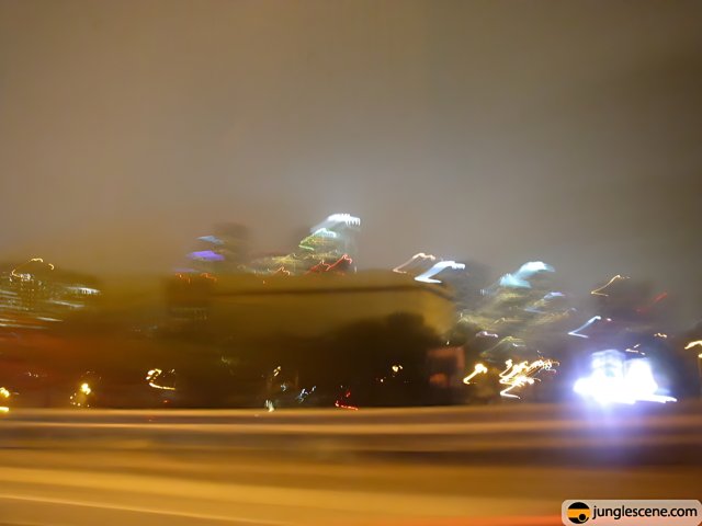 Blurry Night Drive