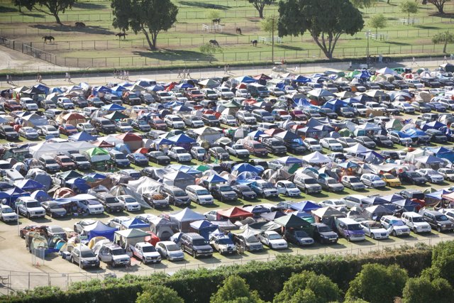 Parking Lot Frenzy during Coachella Weekend 2