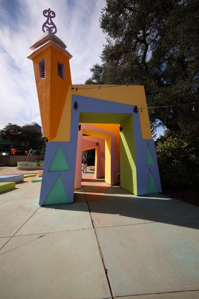 Colorful Rainbow Chapel at Fantasyland Theme Park