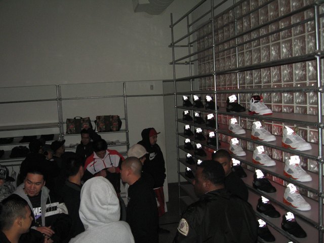 Standing in Front of a Sneaker Wall