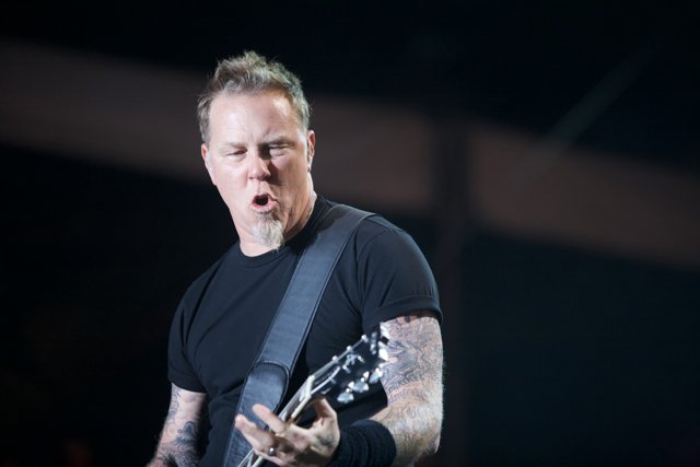 James Hetfield of Metallica Rocks the Big Four Festival