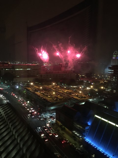Fourth of July Fireworks Light Up Los Angeles' Skyline