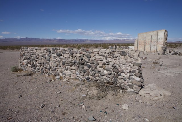 A Stone Wall in the Desert
