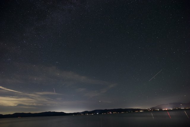 Milky Way Over Lake Tahoe at Midnight