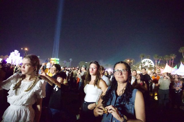 A Night to Remember: Enthralled Spectators at Coachella 2024