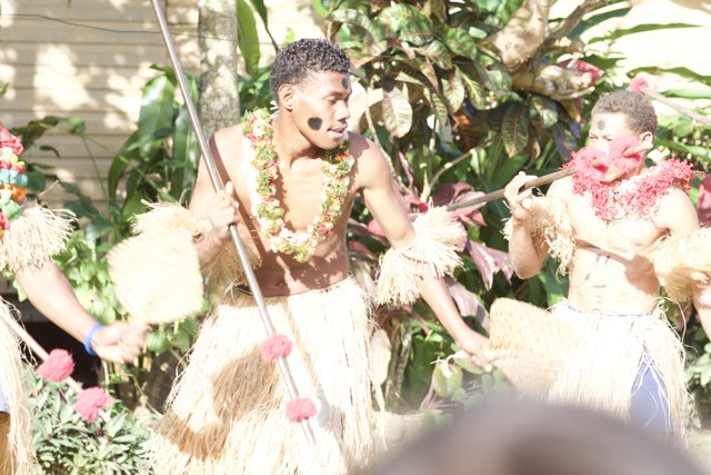 Hawaiian Dancers Perform at Kapiolani Park