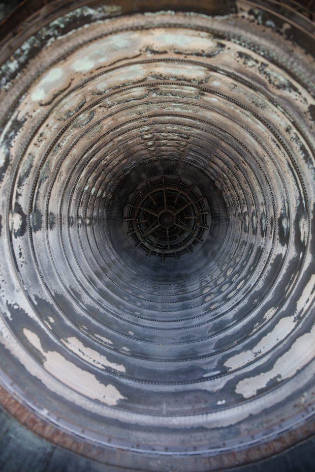 Spiral View Looking Up Industrial Vent Shaft