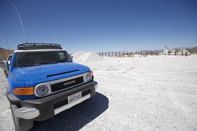 Desert Adventure in a Blue Toyota FJ Cruiser