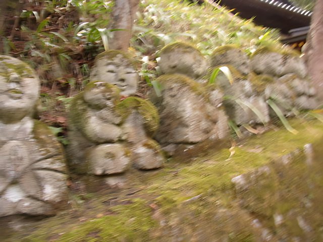 Stone Statues in a Forest of Kyoto Temples