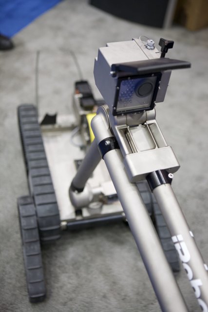Robot with Camera on Display at 2008 Homeland Security Con