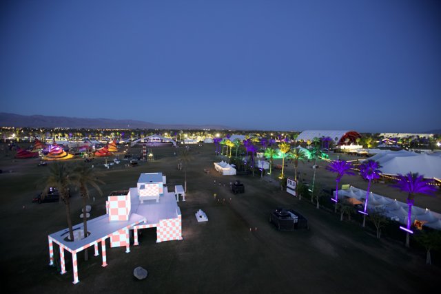 Nighttime Festivities at the Coachella Festival
