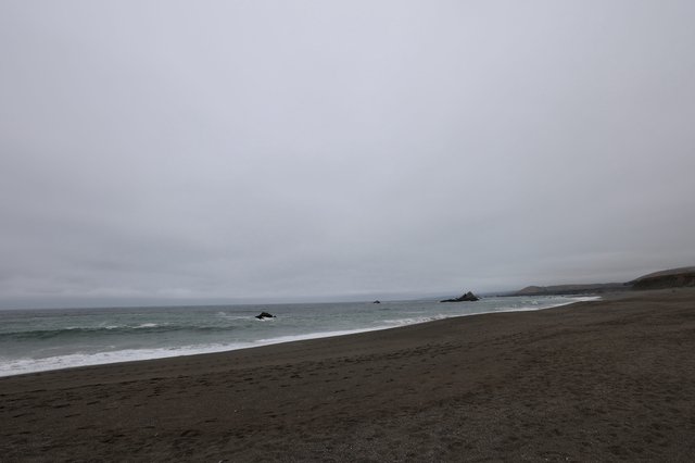 Misty California Coastline on a Overcast Summer Day
