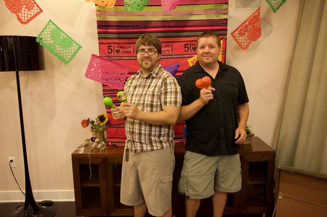 Friends Celebrate Fifth Anniversary Fiesta with Maracas
